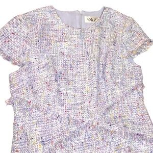 Eliza J Pastel Blue Feminine Short Formal Dress, women’s size small petites